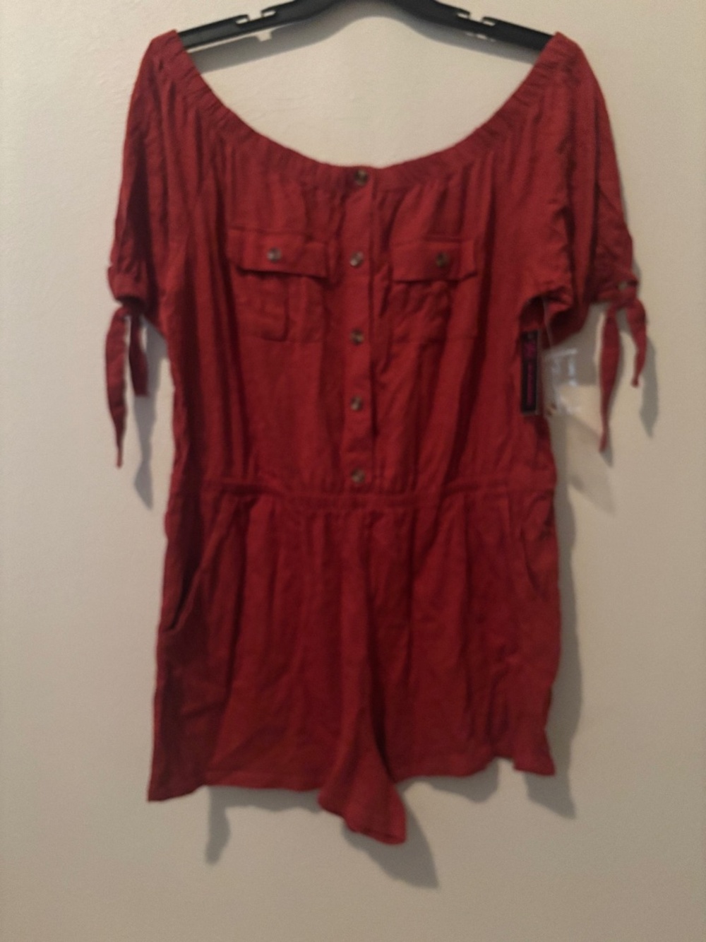No Boundaries Women's All Spice Cargo Romper - Size XXXL